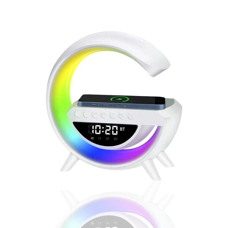 BT-3401 LED Display Wireless Phone Charger Bluetooth Speaker - Image 2