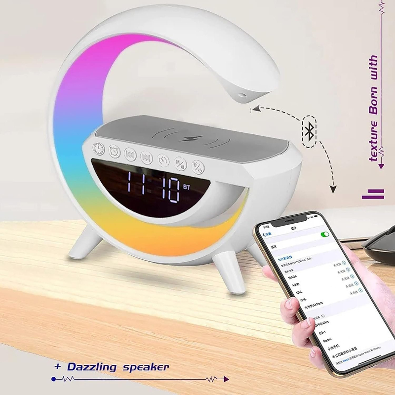 BT-3401 LED Display Wireless Phone Charger Bluetooth Speaker - Image 5