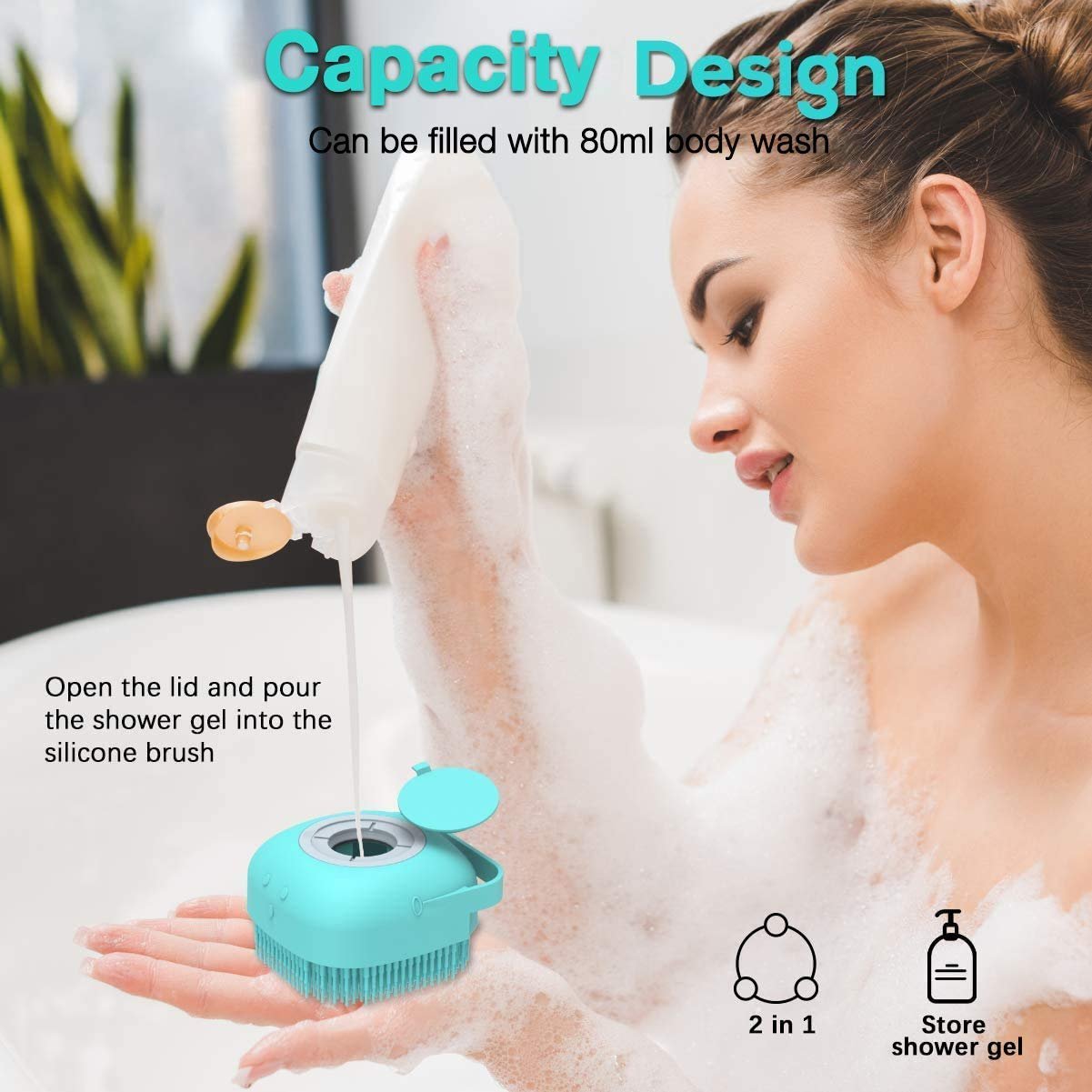 Silicone Bath Brush (Random Colour)